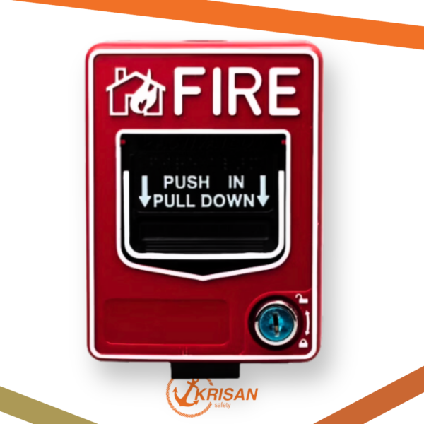 Emergency Fire Alarm Push Button with Resettable Key