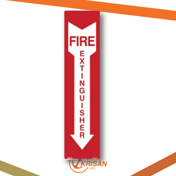 Fire Equipment Sign – Fire Extinguisher Arrow Down