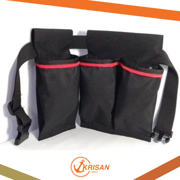 Utility Bag 3 Pockets with Red Lining & Bussing Belt
